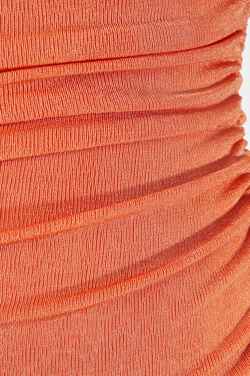 Hello Molly Orange Ruched Dress