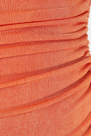 Hello Molly Orange Ruched Dress