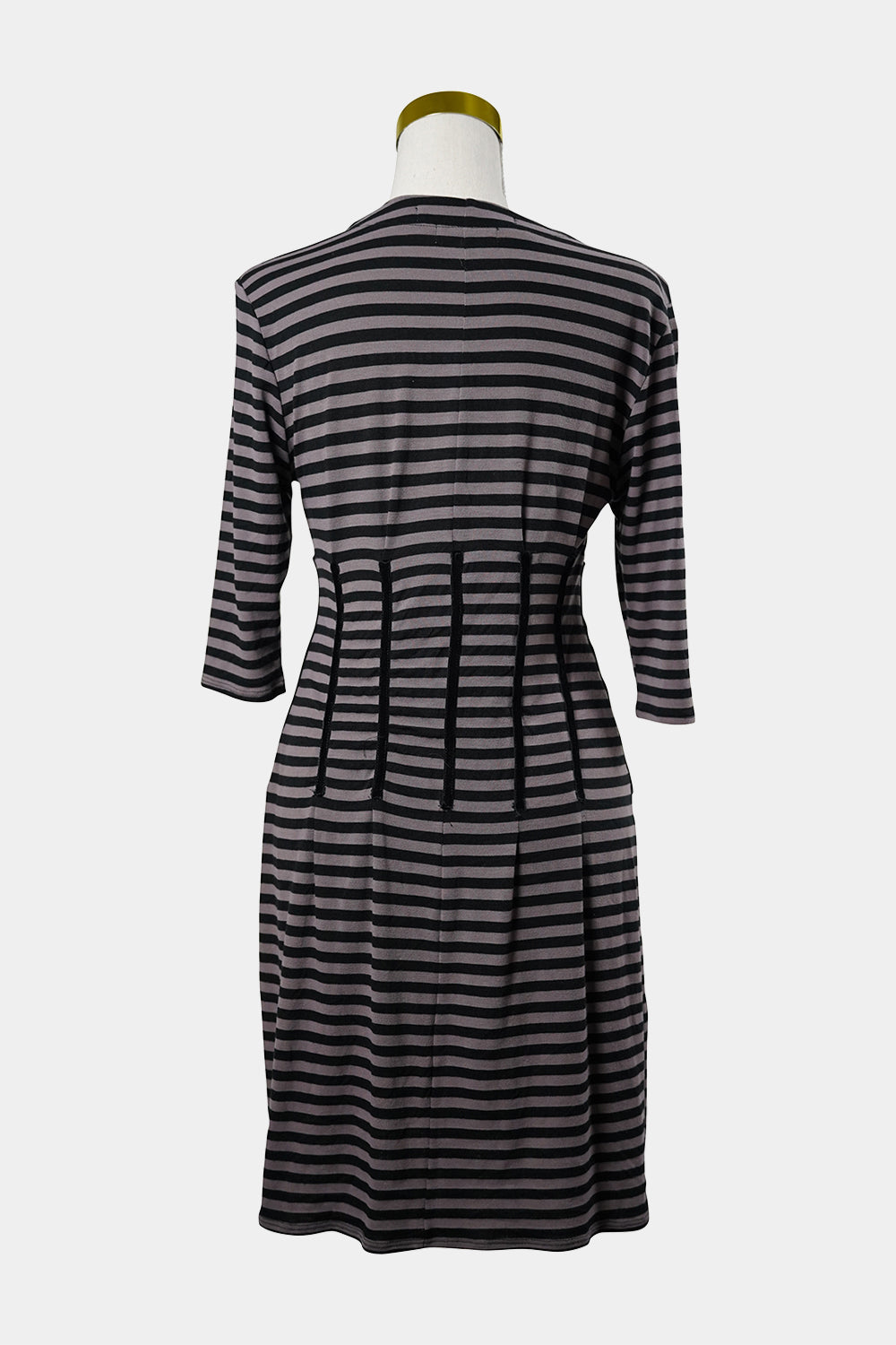 Wheels & Dollbaby Black Striped Mini Dress