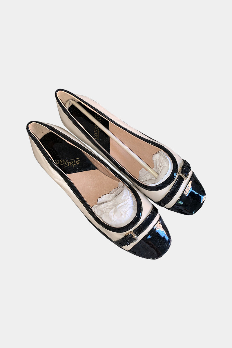 Easy Steps Cream Ballet Flats