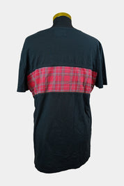Nana Judy Black, Red Tee with Tartin Print