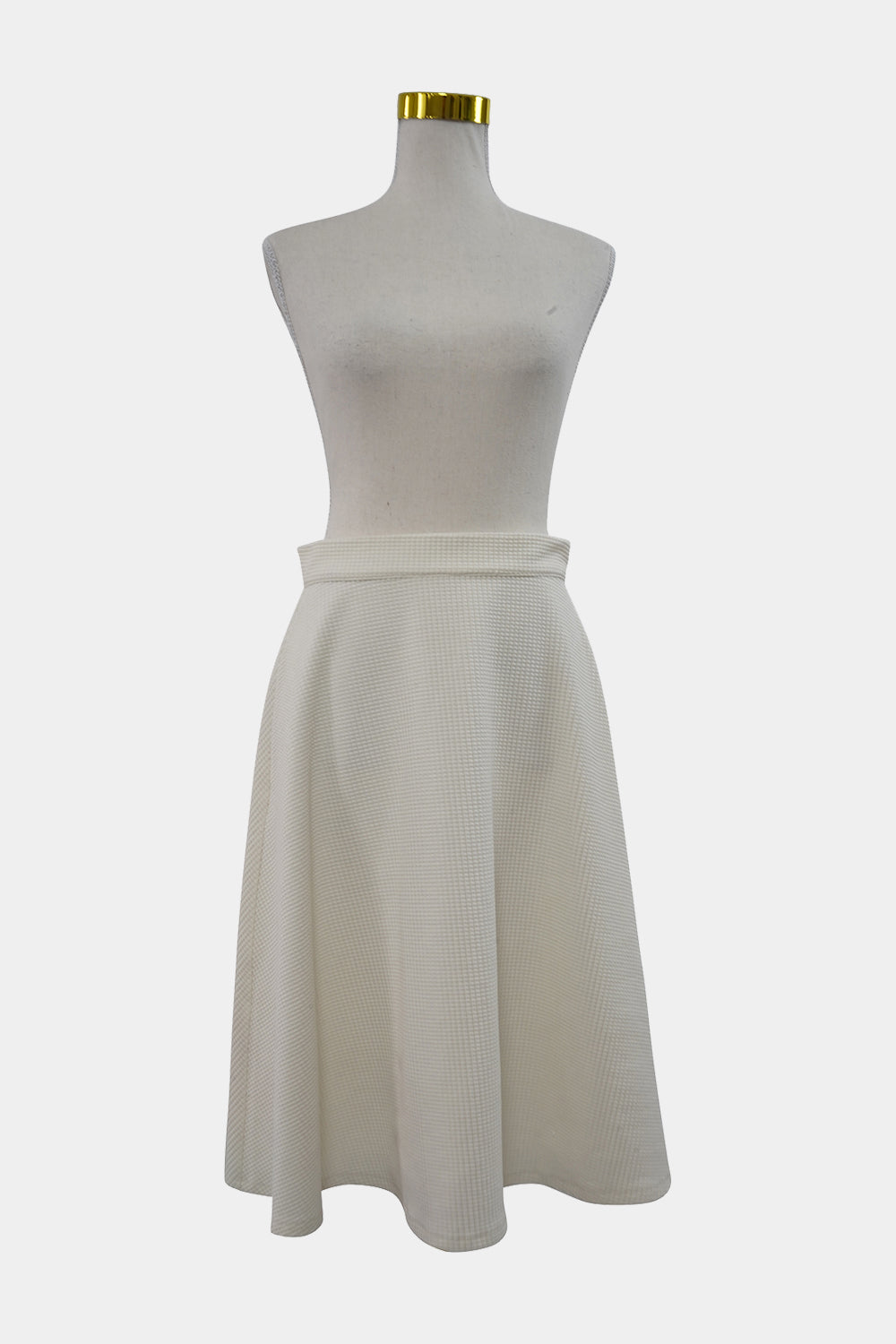Lulu & Rose White Midi Skirt