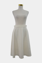 Lulu & Rose White Midi Skirt
