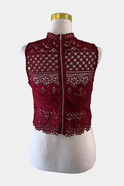 BARDOT Burgundy Top