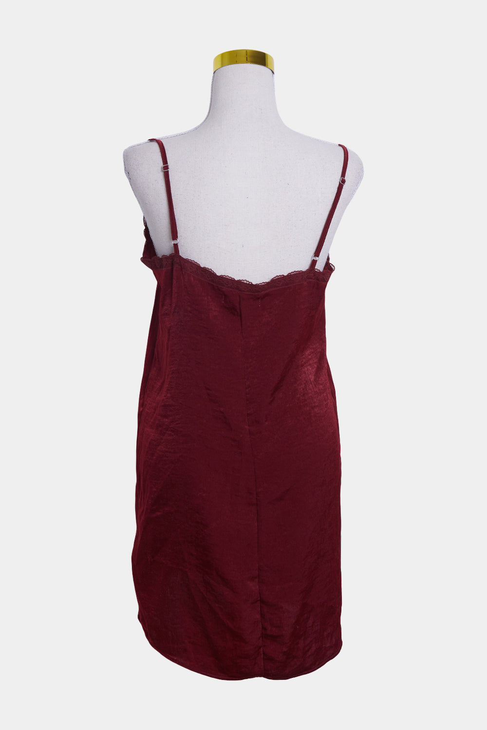 HOLLISTER Burgundy Lace Detail Slip Dress