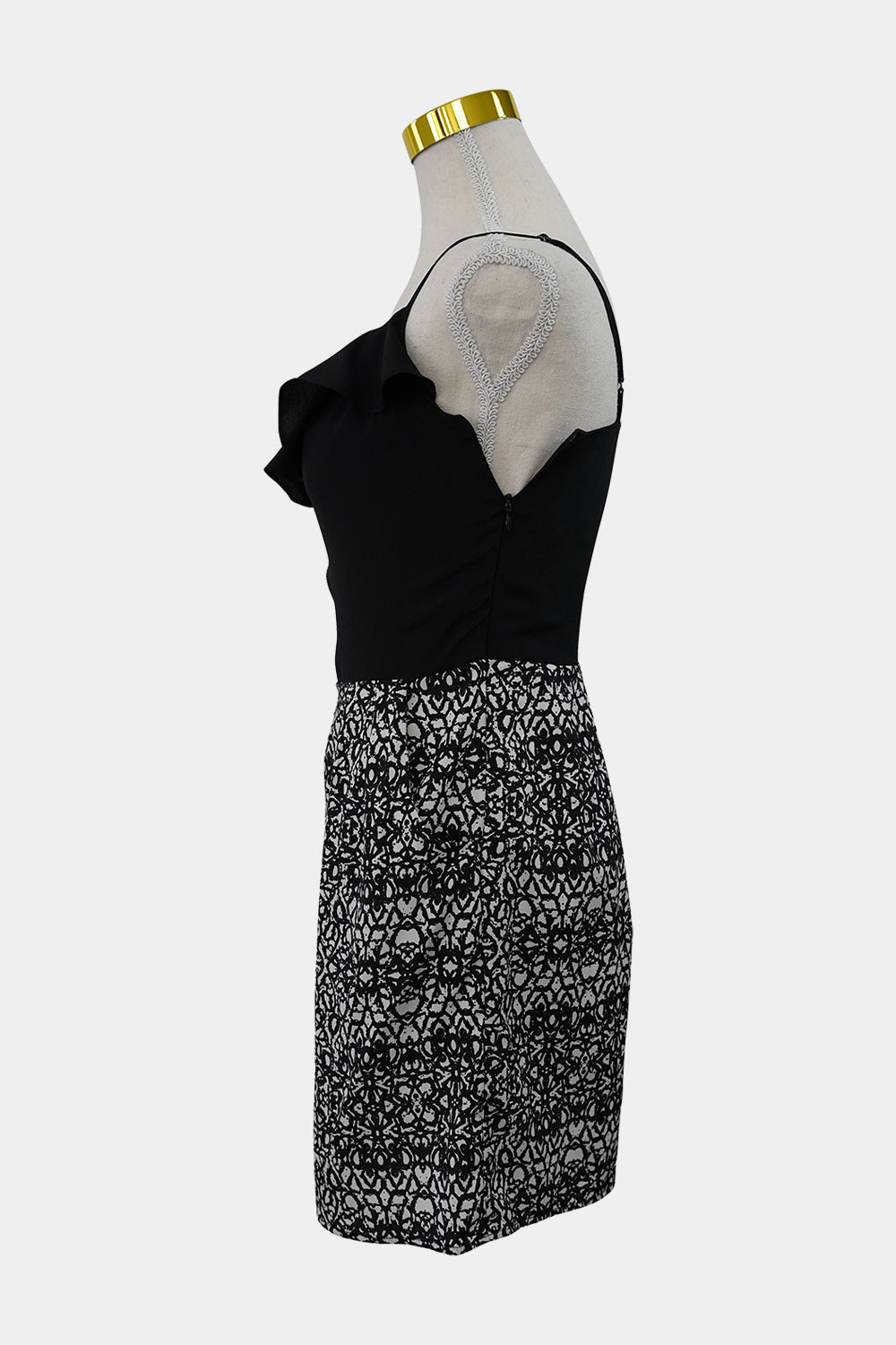 KENJI Black and White Mini Dress