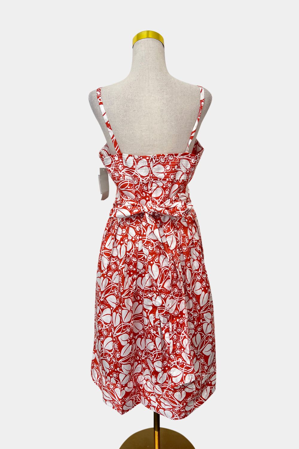BASQUE Orange and White Dress