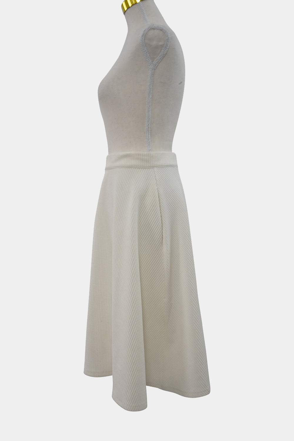 Lulu & Rose White Midi Skirt