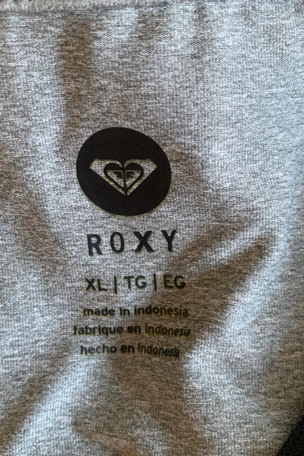 ROXY Grey Half Zip Top