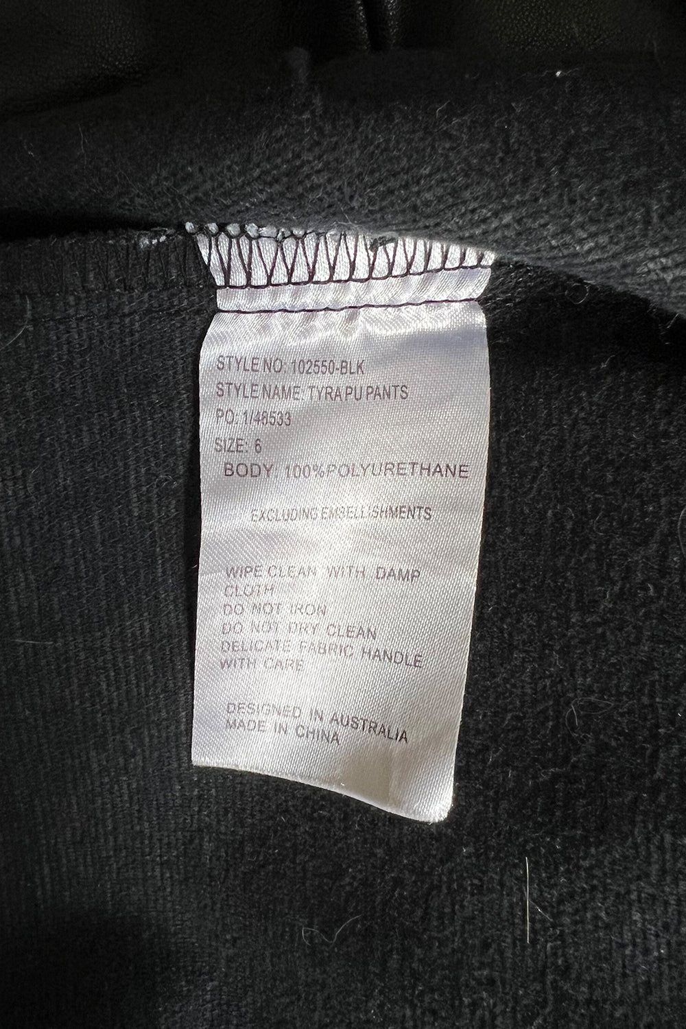 Perfect Stranger Black Pants