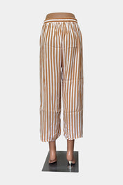 Faithfull The Brand White & Brown Pants