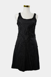 AMEISE Black Mini Dress With Beading Detail