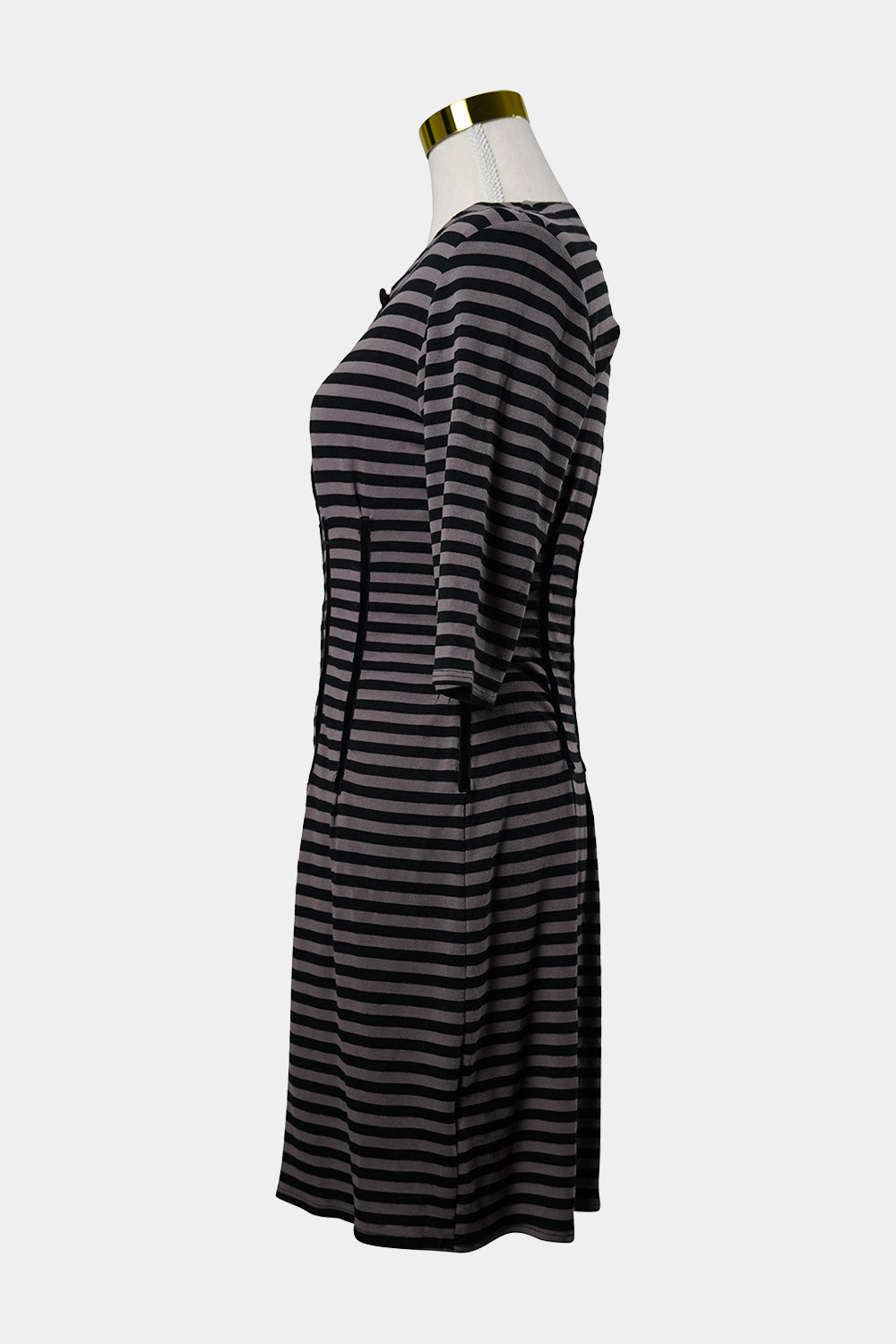 Wheels & Dollbaby Black Striped Mini Dress