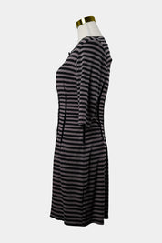 Wheels & Dollbaby Black Striped Mini Dress