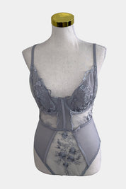 Kat The Label Grey Bodysuit