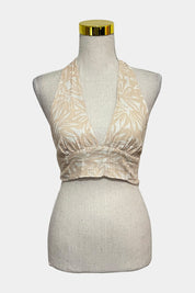 Perfect Stranger White and Beige Top