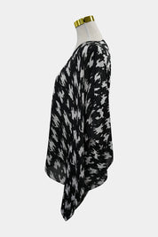 Michael Kors Black, White Cover Up Top