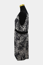 JACQUIE Black, White Work Dress