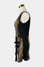 Caroline Morgan Black Scoop Neck Knit Dress