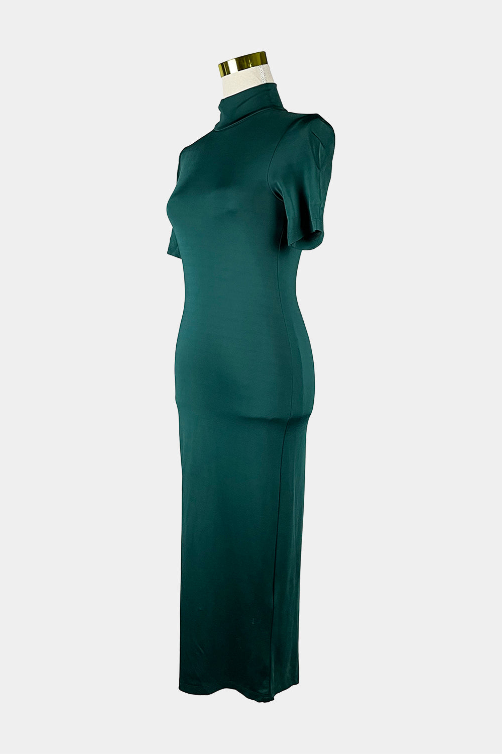 h&m green bodycon dress Women's Sage green Ribbed Bodycon Dress