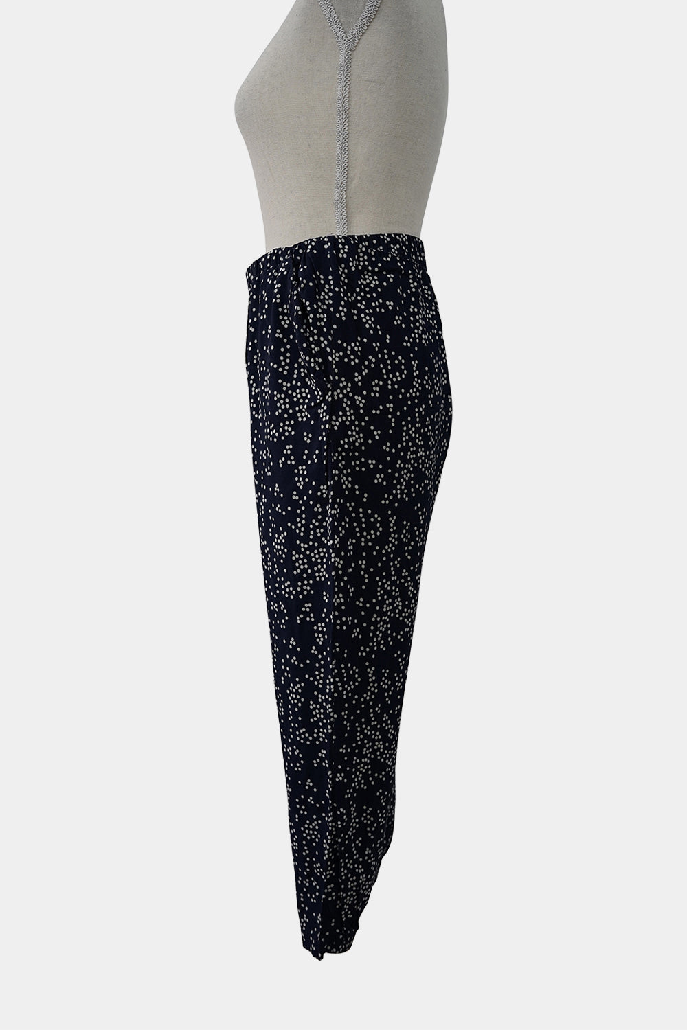 Skin And Threads Navy Elasticated Pants