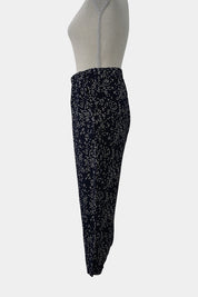 Skin And Threads Navy Elasticated Pants