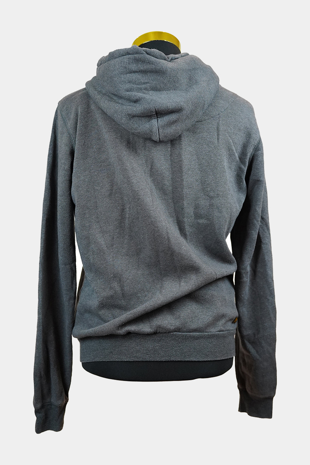 INDUSTRIE Grey Hooded Zip Jumper