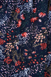 Caroline Morgan Navy Floral Dress