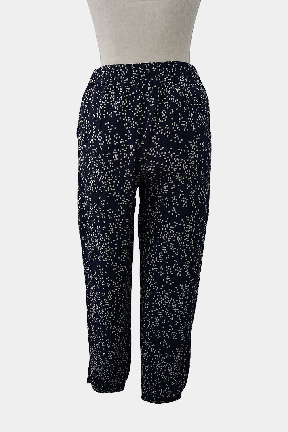 Skin And Threads Navy Elasticated Pants