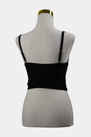 GLASSONS Black Cup Ribbed Crop Top
