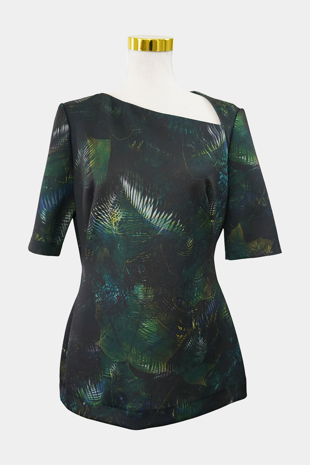Zara Woman Green Assymetrical Top