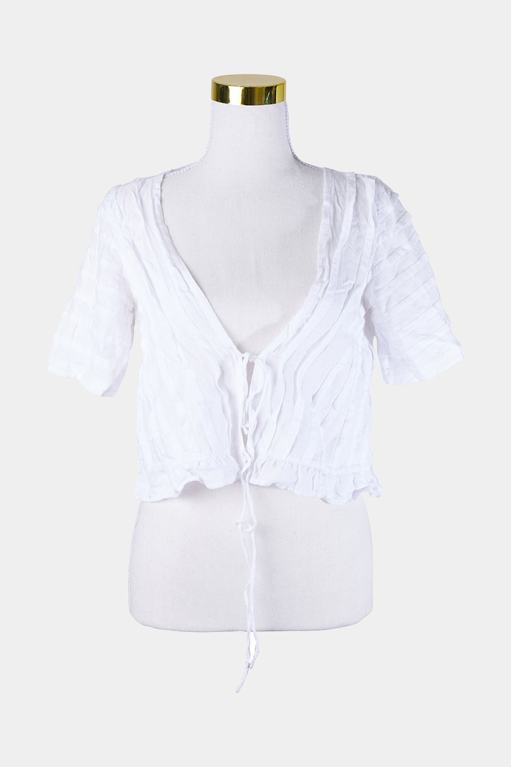 SANCIA White Tie Top