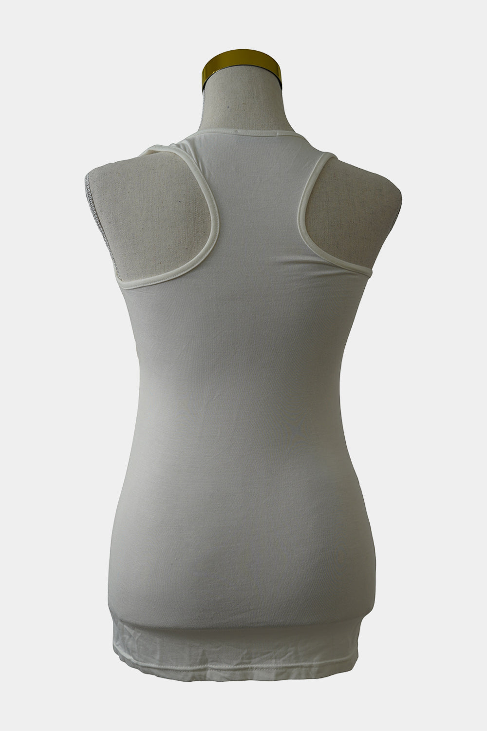 For You White Racer Back Tank