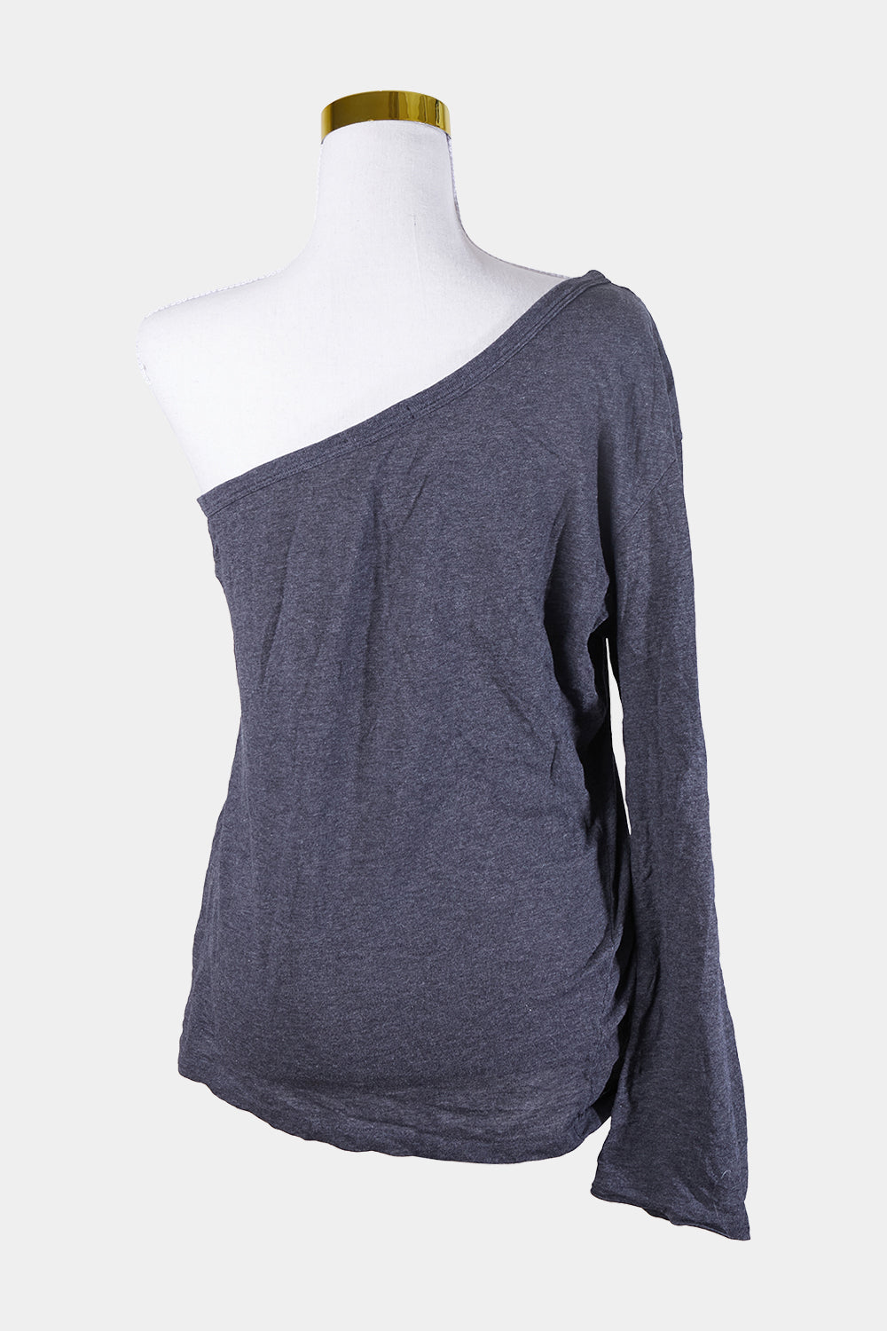BASSIKE Grey One Shoulder Top