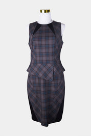 CUE Brown Structured Dress