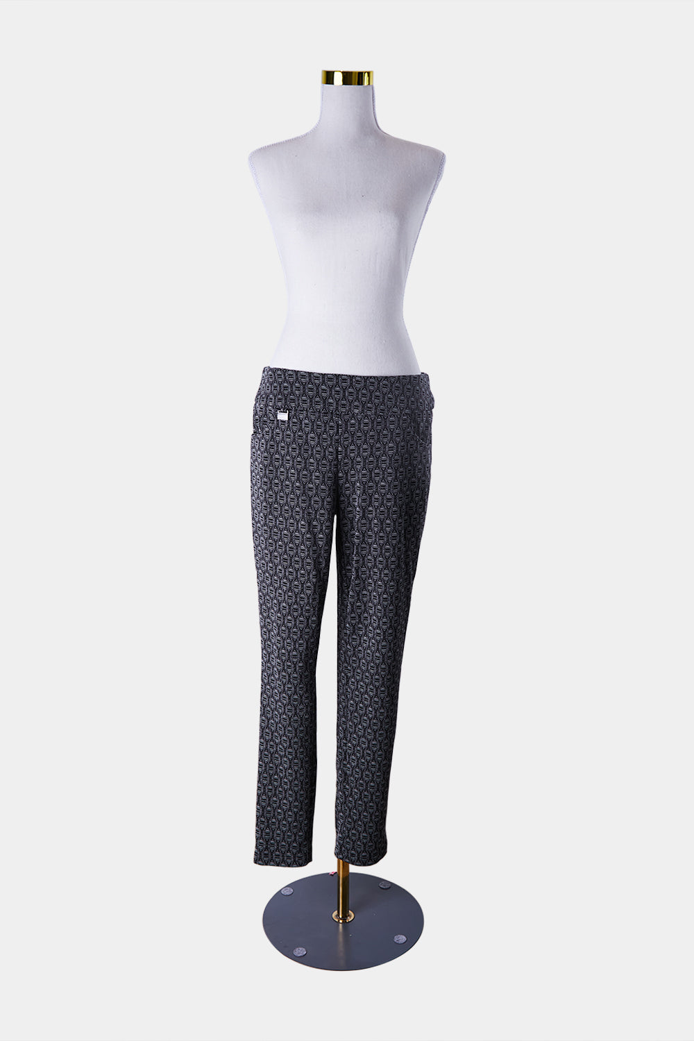 LISETTE Black Pattern  Low Rise Pants