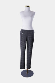 LISETTE Black Pattern  Low Rise Pants