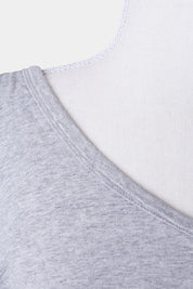 BASSIKE Grey One Shoulder Top