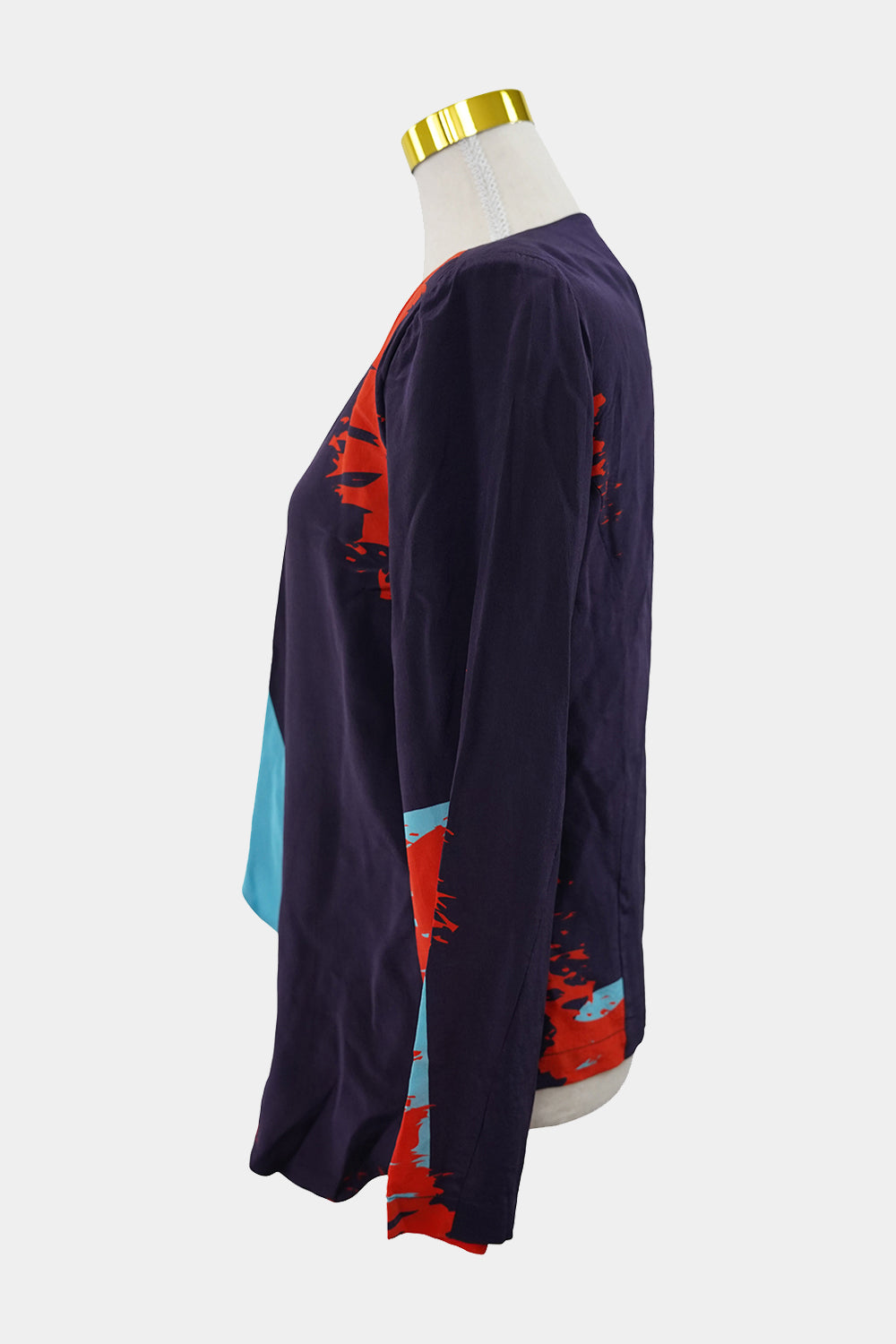 Skin And Threads Purple Silk Top