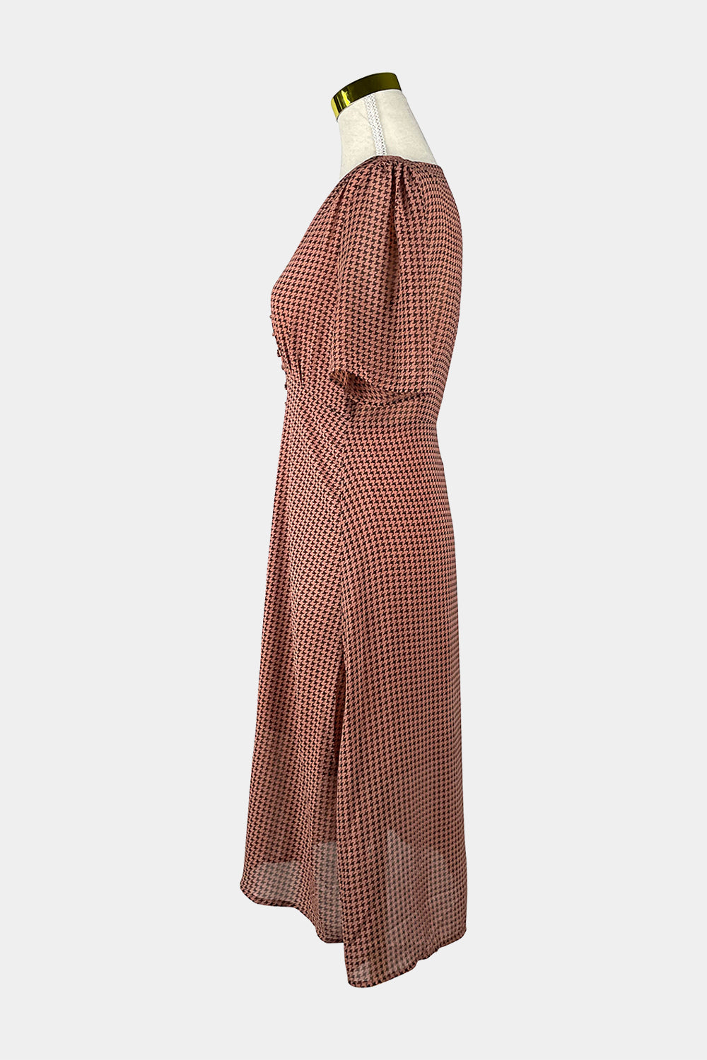 MISSGUIDED Pink Print Midi Dress
