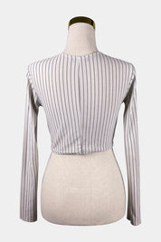 Pretty Little Thing White Knot Top