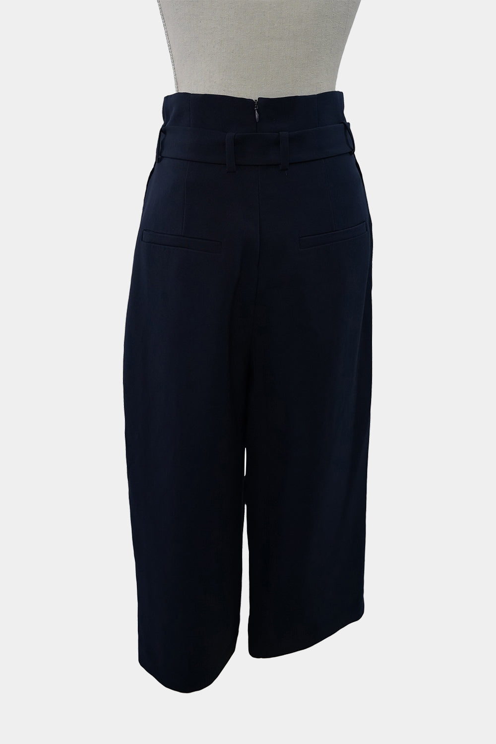 COS Navy Pleated Culottes