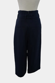 COS Navy Pleated Culottes