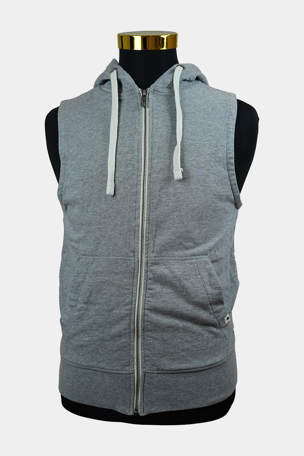Jack & Jones Corp.of Dk Grey Zip Up Hooded Vest