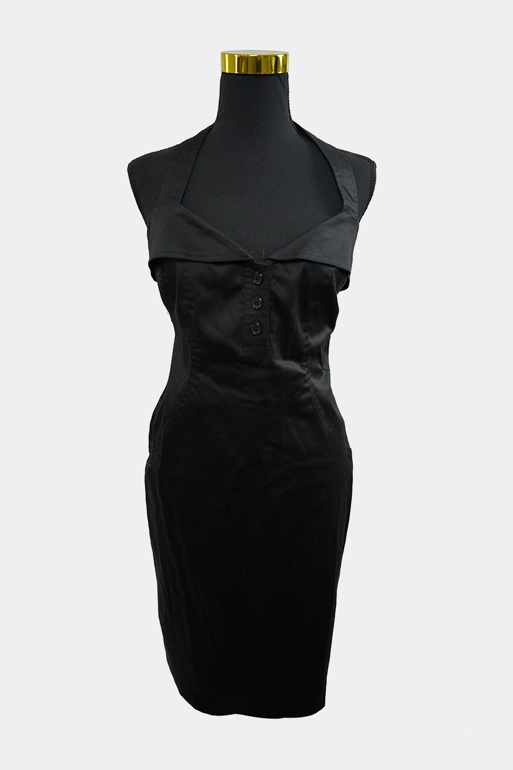 GEORGE Black Halter Sheath Dress