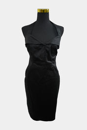 GEORGE Black Halter Sheath Dress