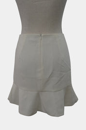 BARDOT White Mini Skirt
