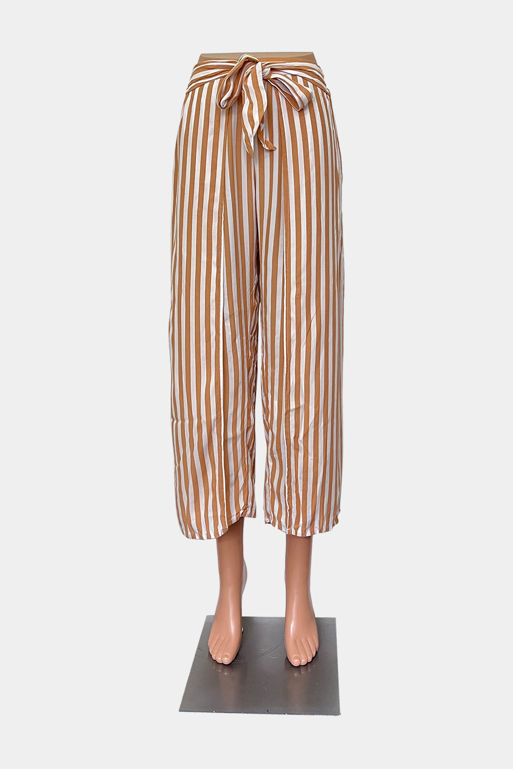 Faithfull The Brand White & Brown Pants