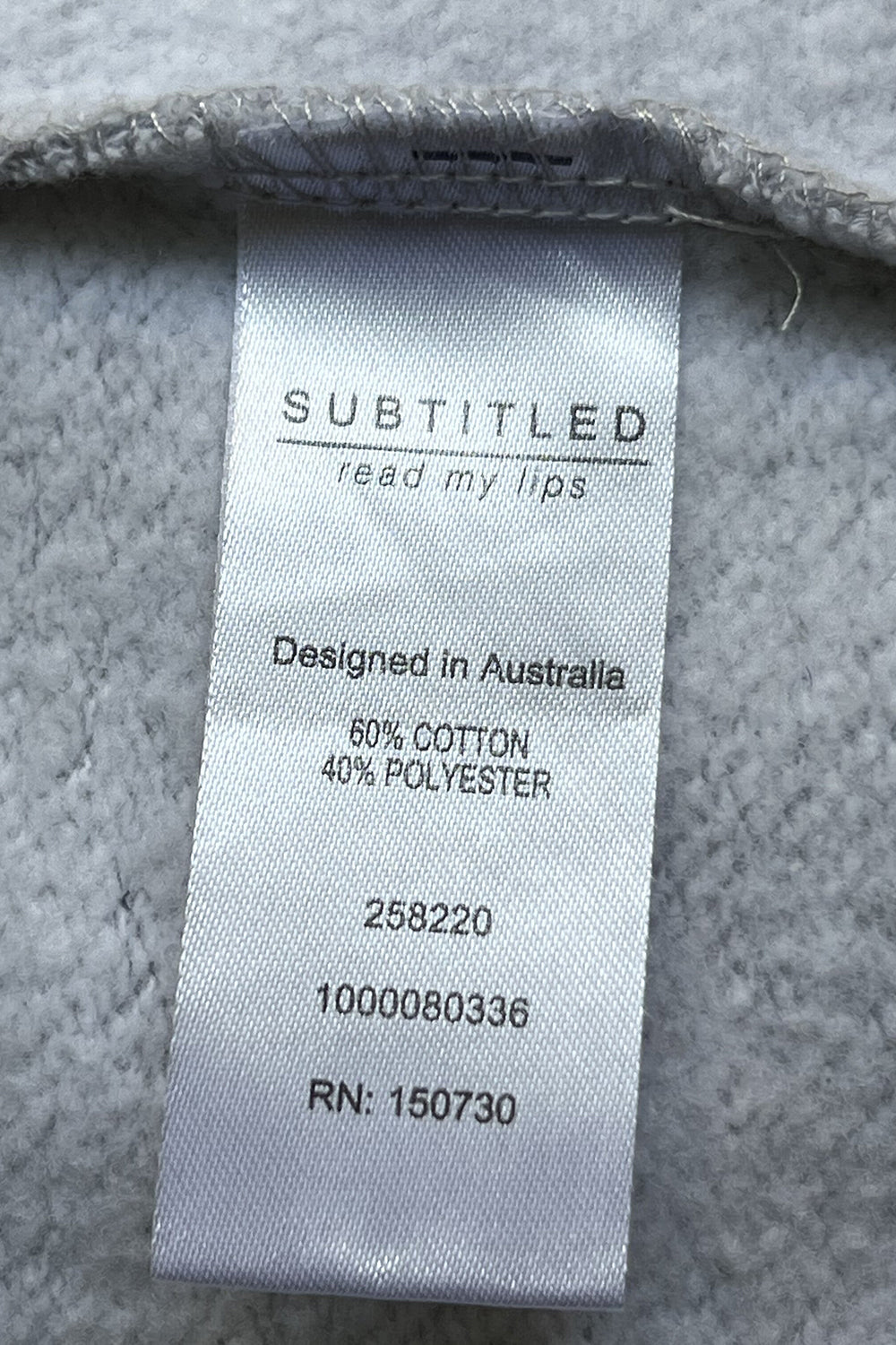 SUBTITLED Grey Sweatshirt