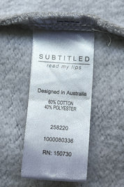 SUBTITLED Grey Sweatshirt